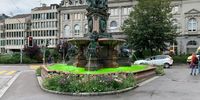 in St. Galler Brunnen sprudelt grünes Wasser zum Vize-Schweizermeister-Titel